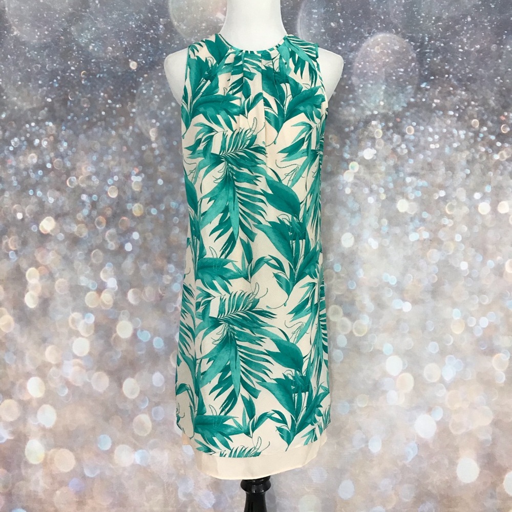 H&M Tropical Leaf Print Dress 00811